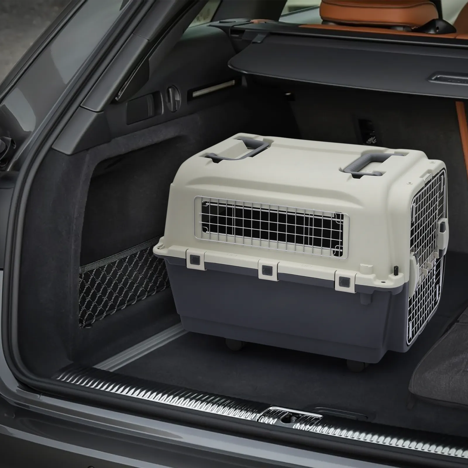 25" Pet Hard Sided Travel Carrier - Up to 25 lbs - Detachable Door