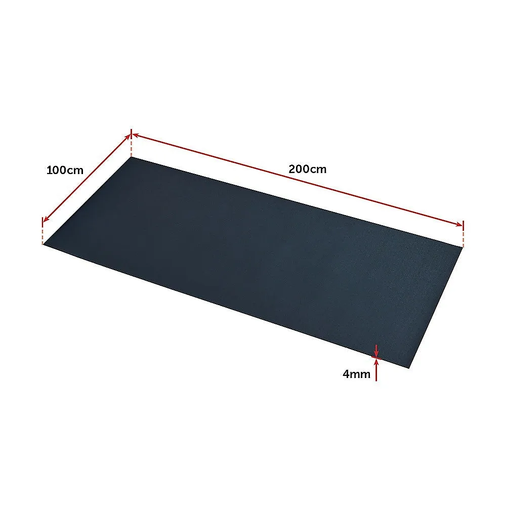2m Gym Rubber Floor Mat | Reduce Treadmill Vibration