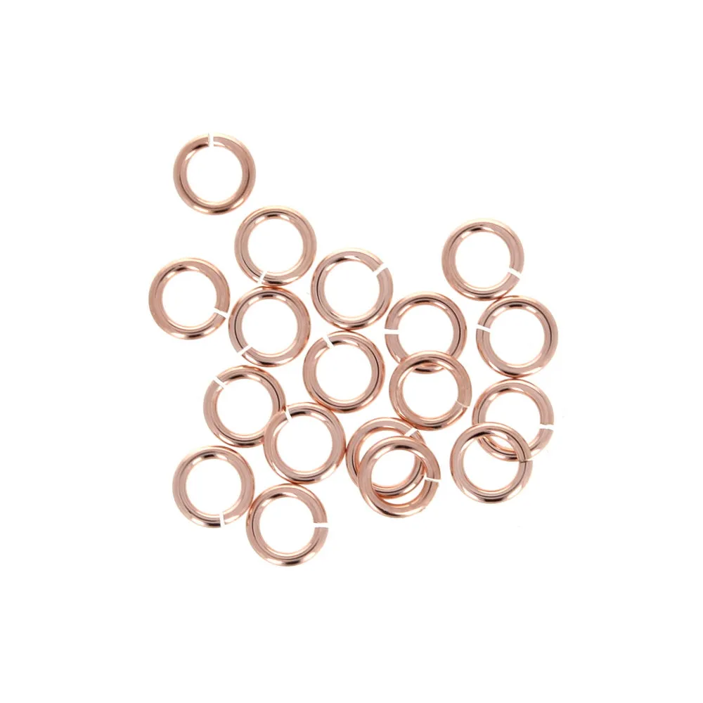 3.5mm 22 Gauge Rose Gold Open Jump Rings