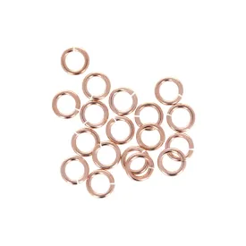 3.5mm 22 Gauge Rose Gold Open Jump Rings