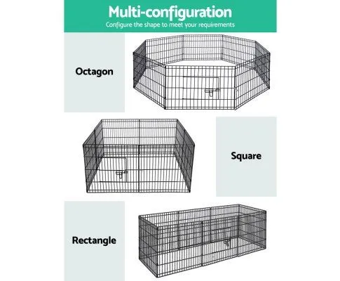 8 Panel Pet Playpen Crate - 36 Inch