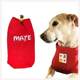 A a Pets' Graphic Printed (Mate) T-Shirt for Dog, Puppy and Cat | Round Neck | Breathable Costumes | 100% Cotton