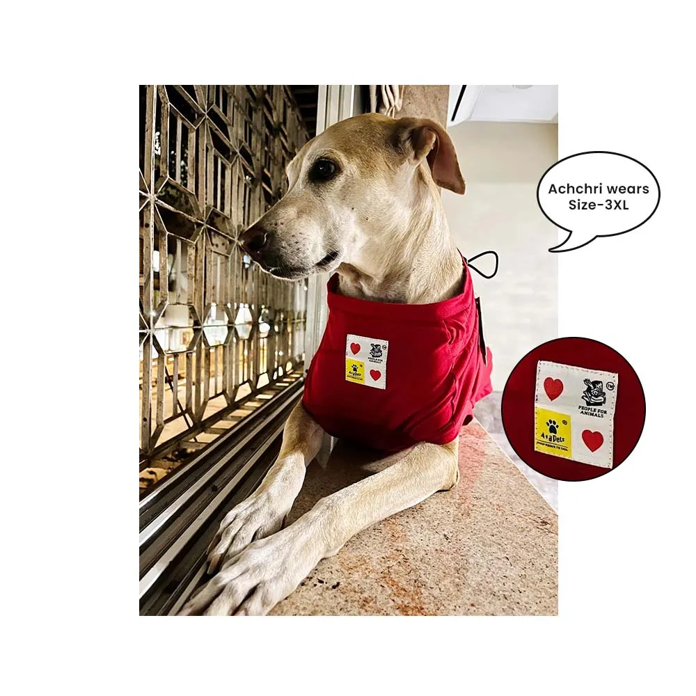 A a Pets' Graphic Printed (Mate) T-Shirt for Dog, Puppy and Cat | Round Neck | Breathable Costumes | 100% Cotton
