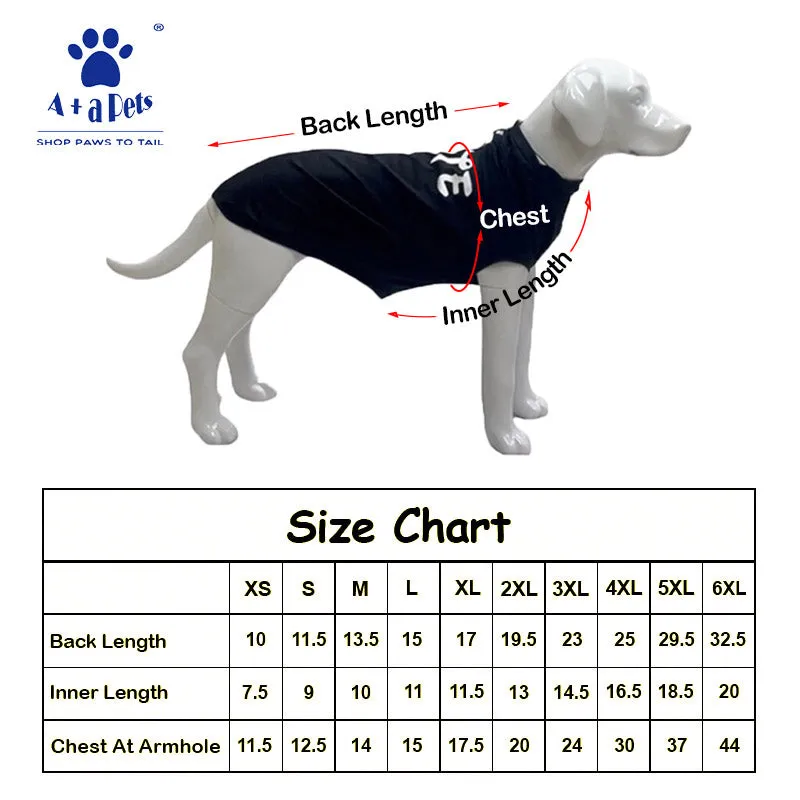 A a Pets' Graphic Printed (Mate) T-Shirt for Dog, Puppy and Cat | Round Neck | Breathable Costumes | 100% Cotton