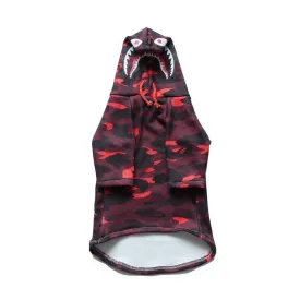 A Barking Pup Red Camo Hoodie