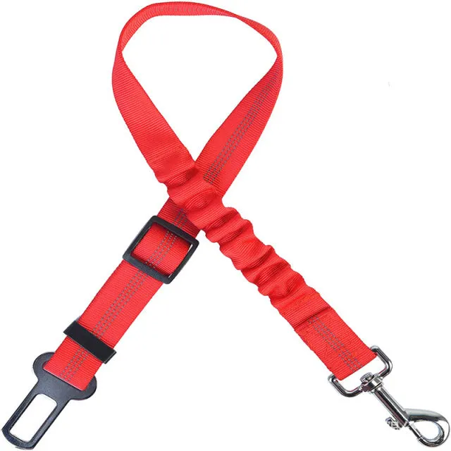 Adjustable Dog Car Seat Belt Leads Elastic
