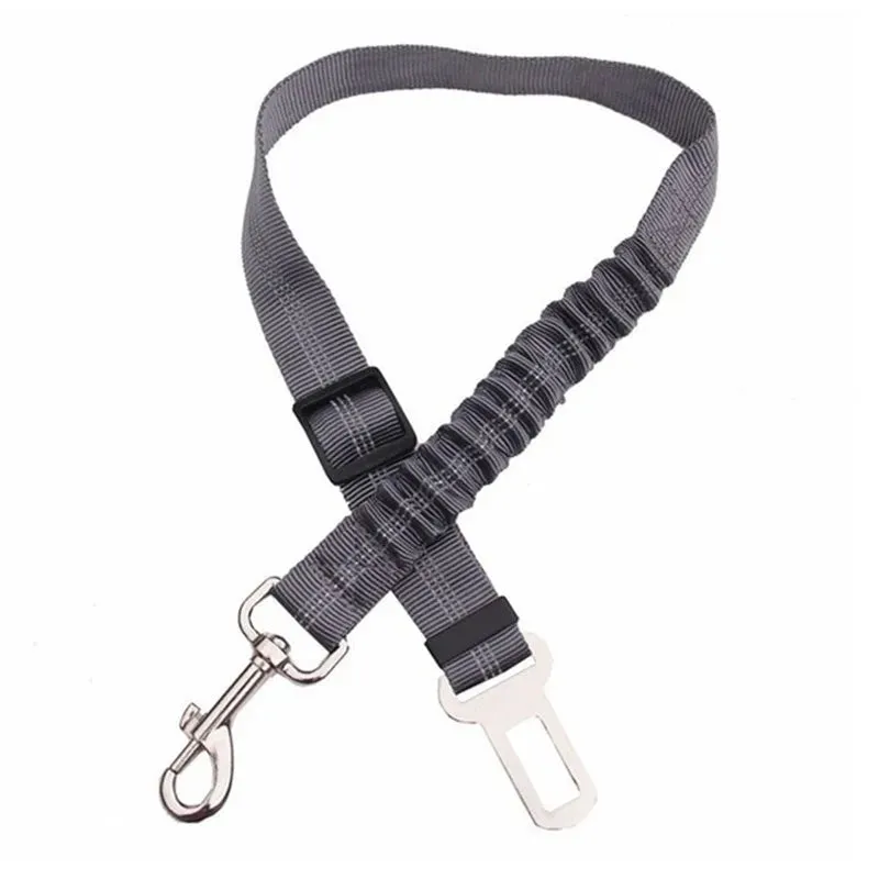 Adjustable Dog Seat Belt – Elastic Pet Car Leash Harness for Vehicle Safety
