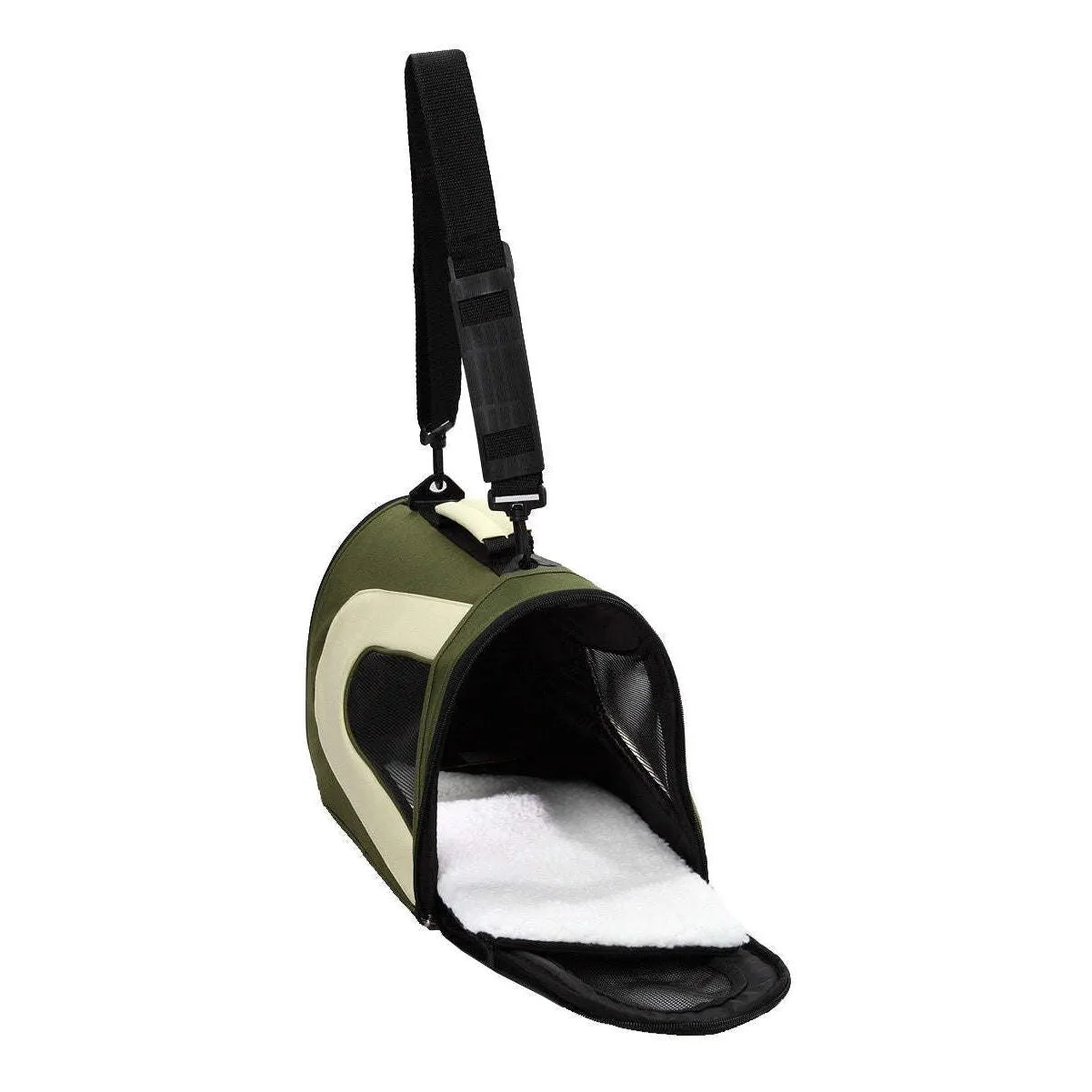 Airline-approved pet carrier with shoulder strap Transport