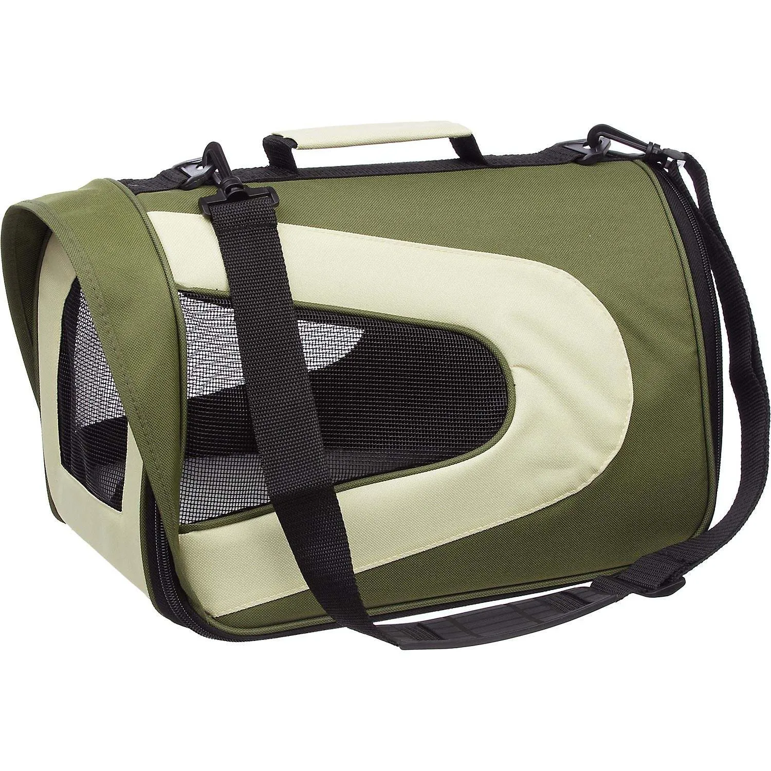 Airline-approved pet carrier with shoulder strap Transport