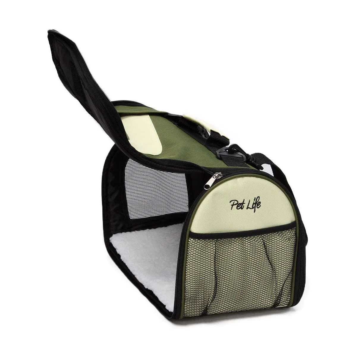 Airline-approved pet carrier with shoulder strap Transport