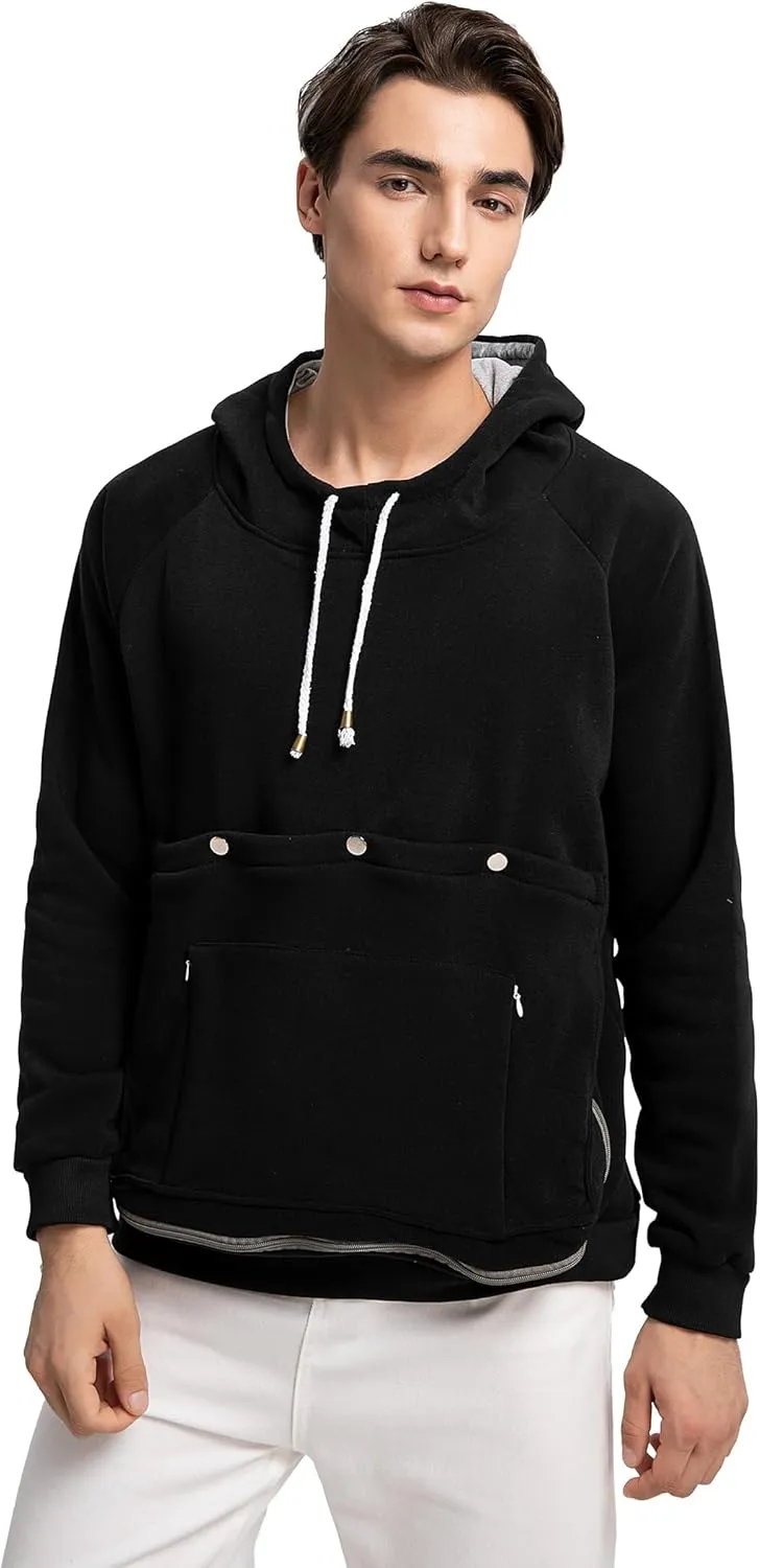 ALYC Cat Dog Carrier Hoodie Big Pet Pouch Sweatshirt Puppy Kitten Holder Carrier Pullover Top Kangaroo Unisex Hoodies