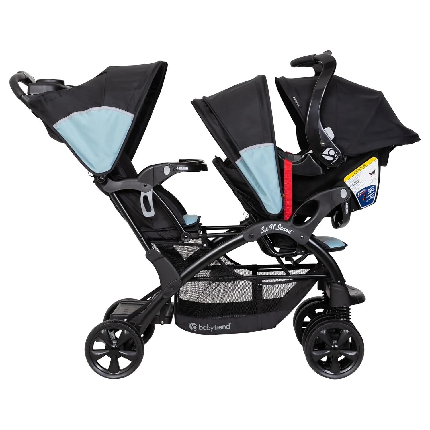 Baby Trend Sit N Stand Double Stroller, Desert Blue
