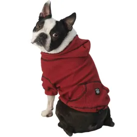 Bentley's Fur Trimmed Red Hoodie