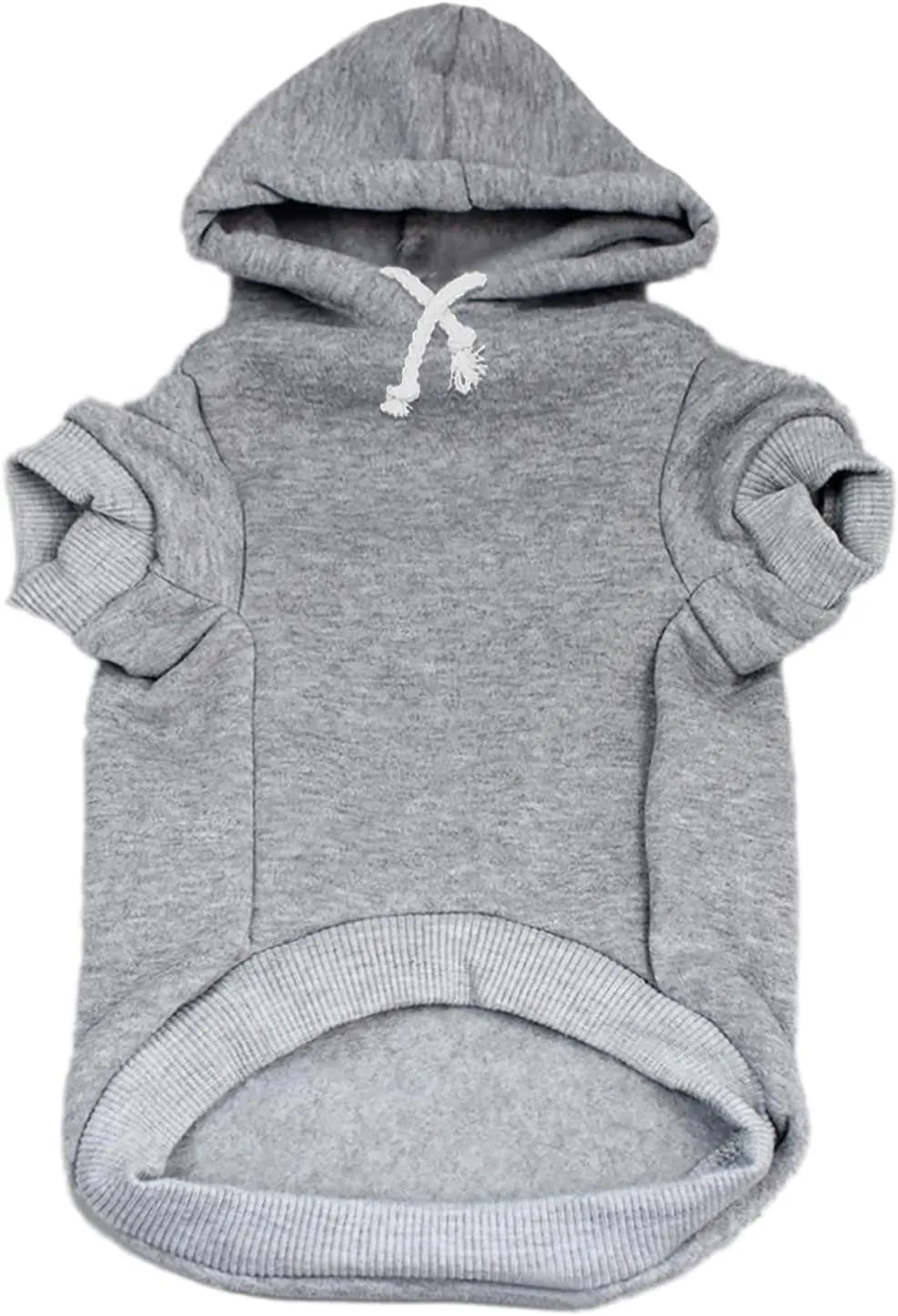 Big Sister Heart Paw Baby Announcement Dog Hoodie Fleece Lined Pullover Sweatshirt with Leash Hole (Baby Blue, Large 86)