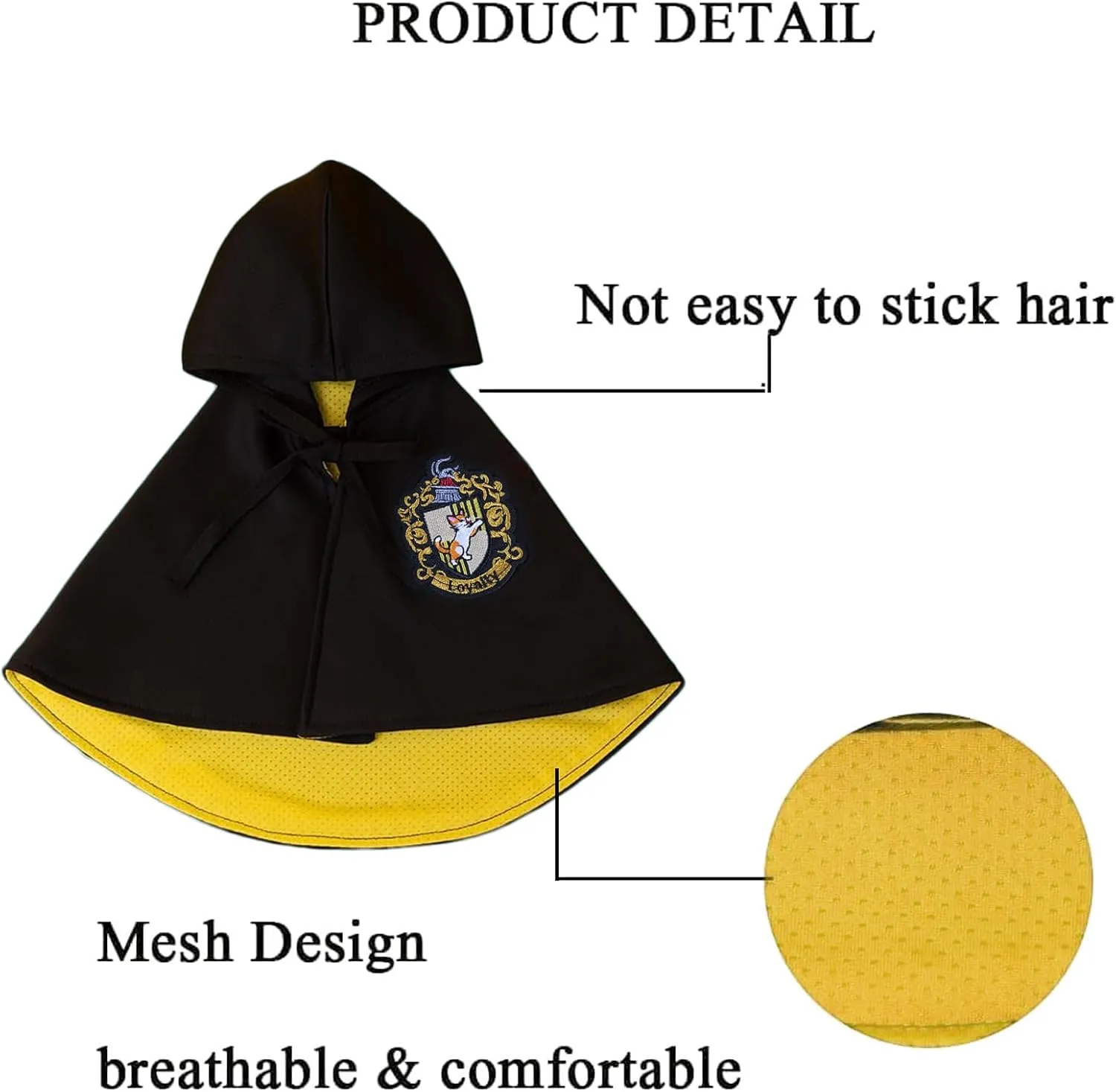 Cat Halloween Costume - Pet Wizard Costumes Mantle Magician Cosplay Clothes with Bowtie & Glasses Set, Festival Party Apparel for Small Pets Cats Dogs