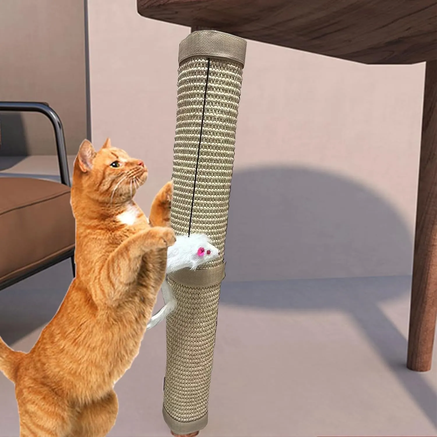 Cat Scratch Table Leg Protector with Natural Sisal and a Ball for Protecting Furniture cat pet Gift