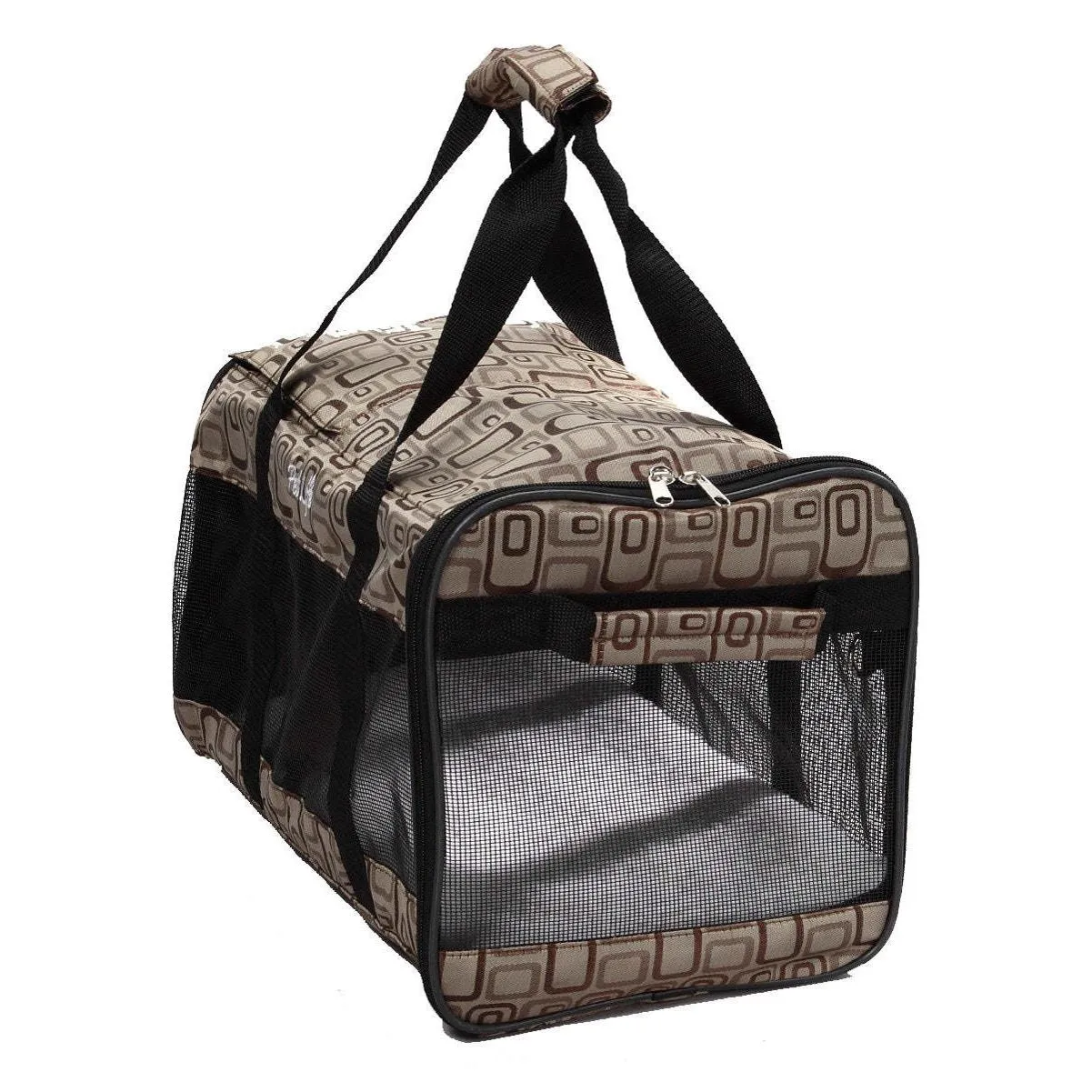 Collapsible pet carrier with leash holder Explorer