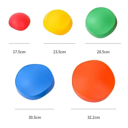 Colorful Kids Balance Stepping Stones - Fun Obstacle Course Set