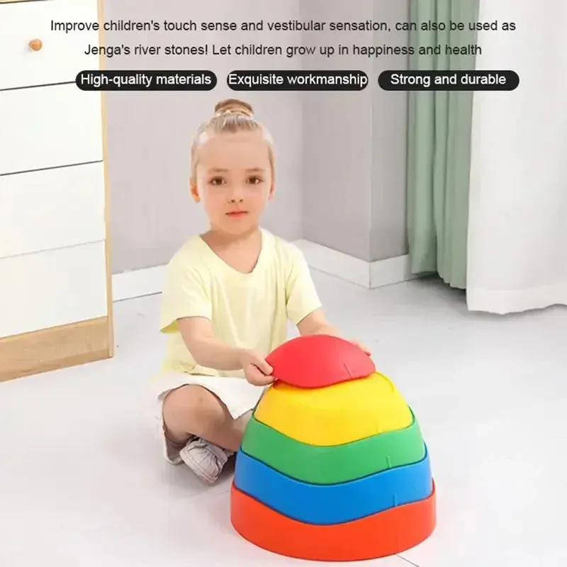 Colorful Kids Balance Stepping Stones - Fun Obstacle Course Set