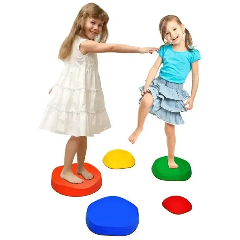 Colorful Kids Balance Stepping Stones - Fun Obstacle Course Set