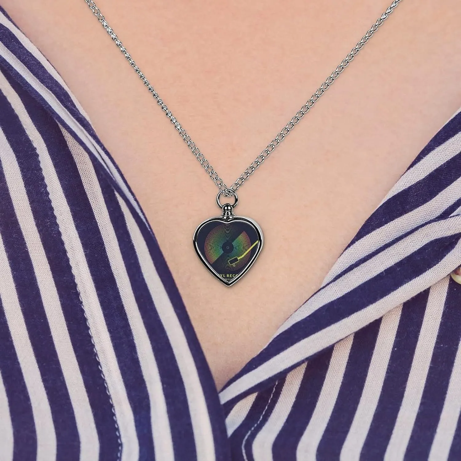 Custom Pet Urn Necklace, Alloy Memorial Pendant Necklace, Dog Pendant Necklace