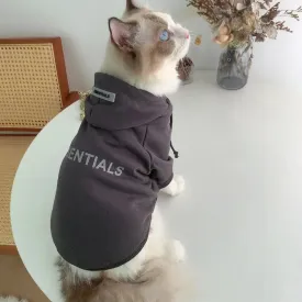 Designer Cat Letter Hoodie Pet Dog Clothes Fashion Clothing Dogs Super Small Cute Chihuahua Print Cotton Autumn Winter Gary Boy Mascotas