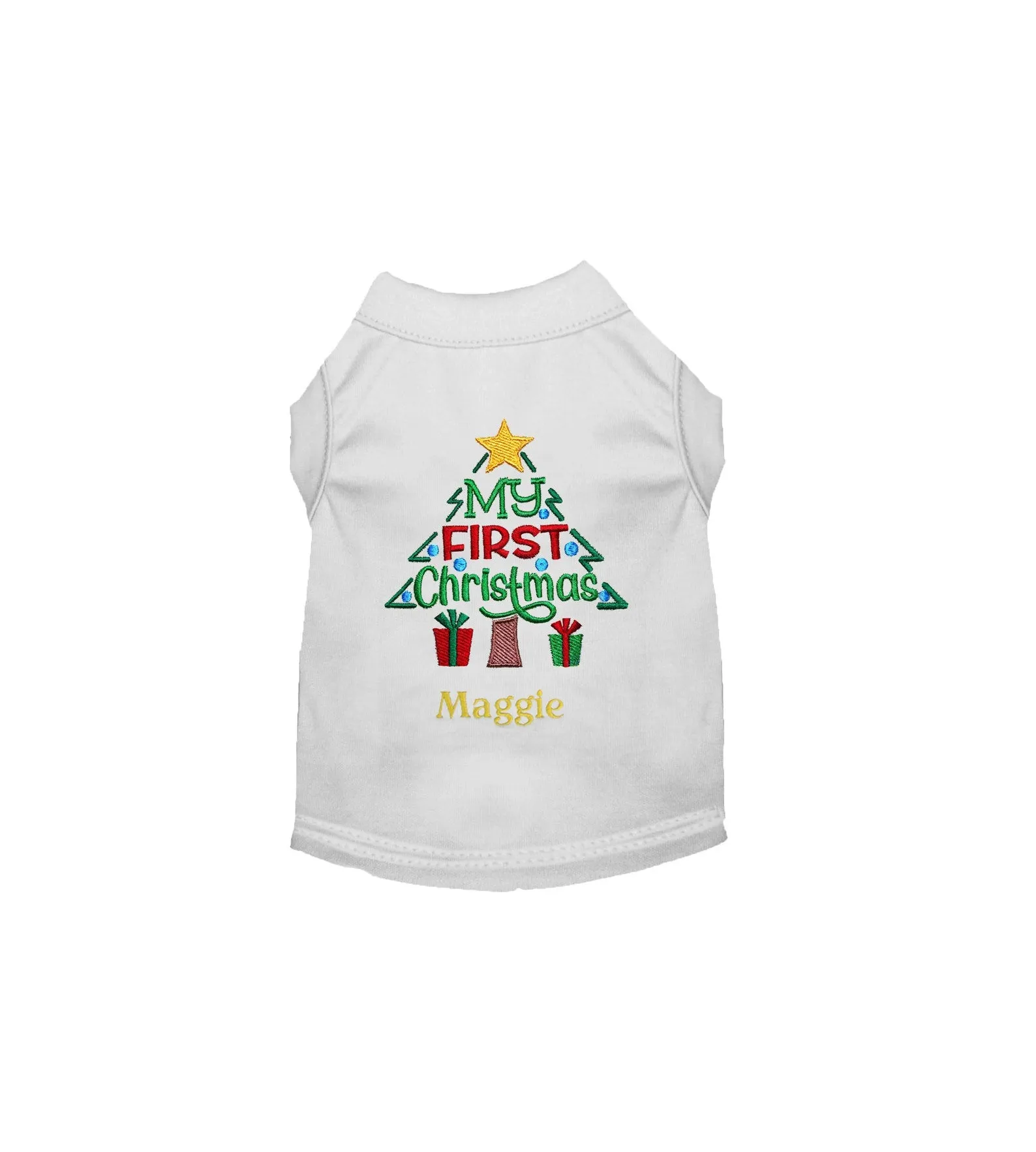 Dog Christmas Clothes - First Christmas 1st - Dog Christmas - Dog Shirt - Dog Holiday Clothes - Christmas Dog Clothes - Custom Dog Shirt