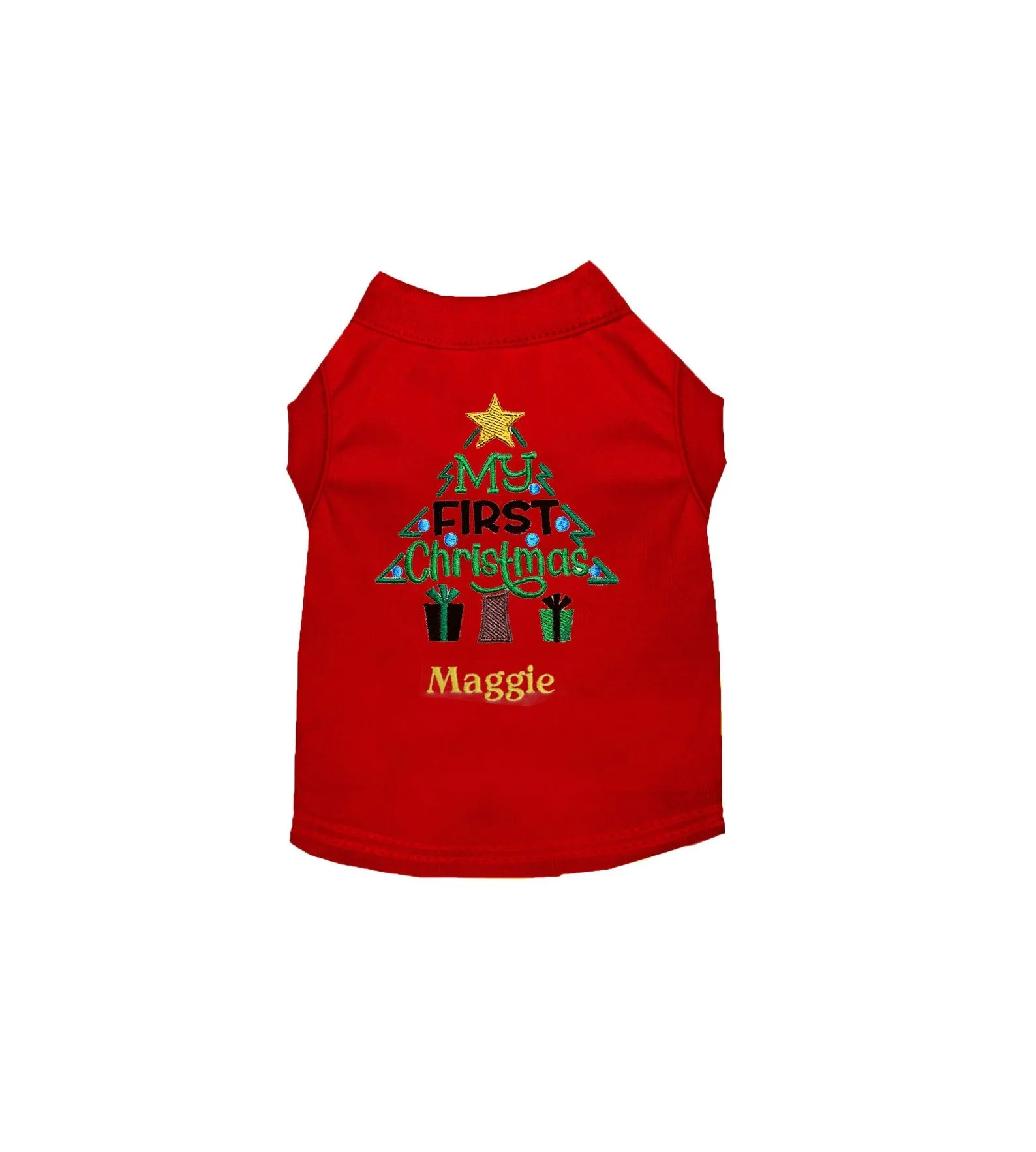 Dog Christmas Clothes - First Christmas 1st - Dog Christmas - Dog Shirt - Dog Holiday Clothes - Christmas Dog Clothes - Custom Dog Shirt