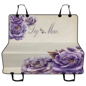 Dog Mom French Farmhouse Country Lavender Rose Dog Car Seat Cover