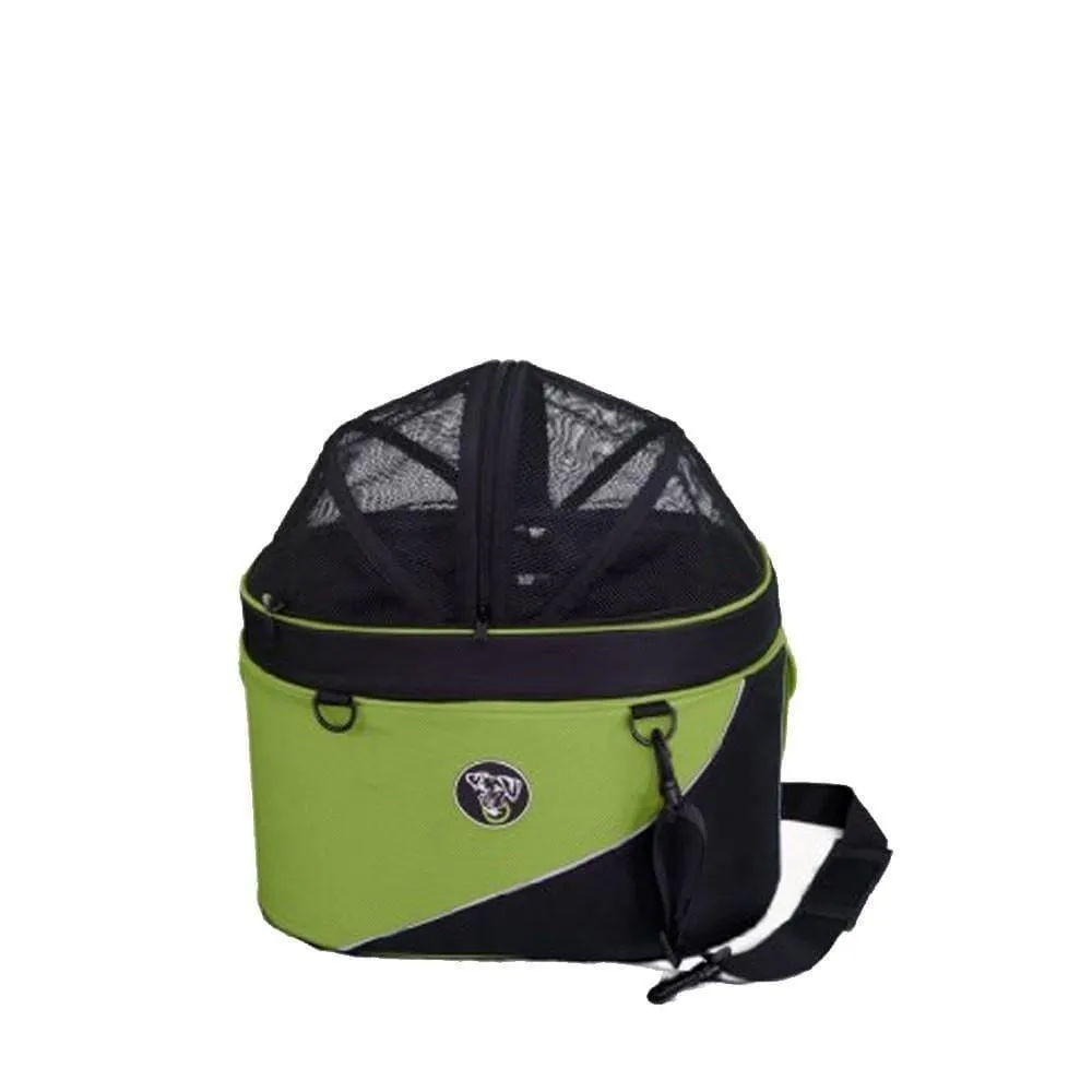 DoggyRide Cocoon Pet Bike Basket - Green (incl. Free ClickFix Bike Connector)