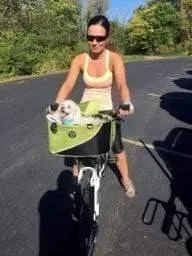 DoggyRide Cocoon Pet Bike Basket - Green (incl. Free ClickFix Bike Connector)