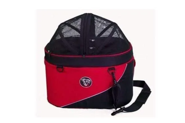 DoggyRide Cocoon Pet Bike Basket - Red (incl. Free ClickFix Bike Connector)
