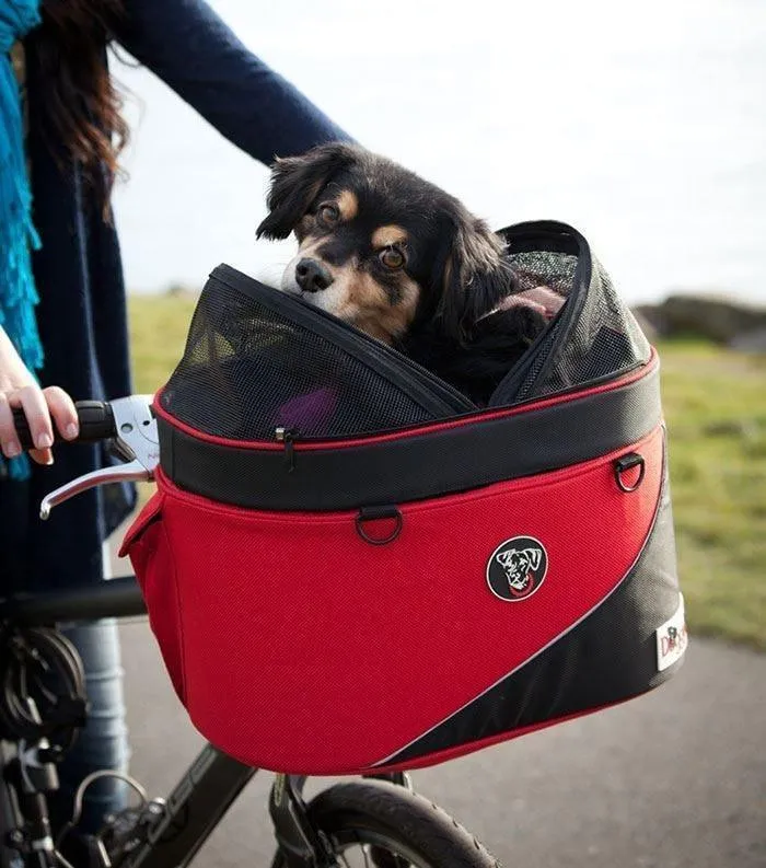 DoggyRide Cocoon Pet Bike Basket - Red (incl. Free ClickFix Bike Connector)