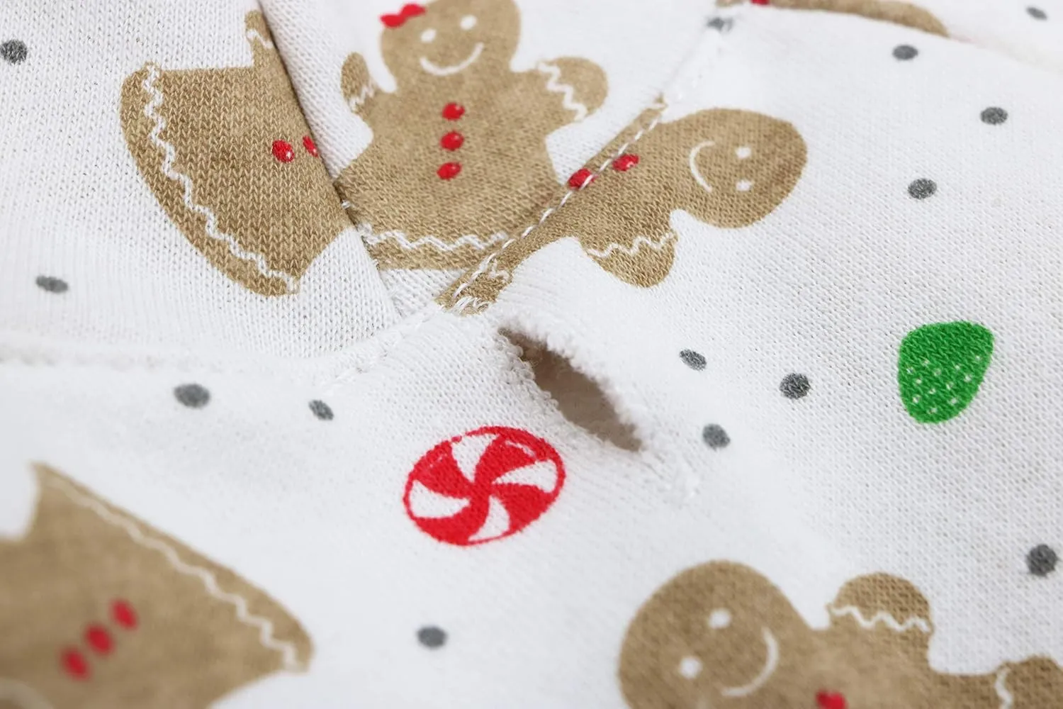 DroolingDog Small Puppy Dog Christmas Outfits Fleece Hoodie Xmas Clothes for Small Dogs XS Extra Small Holiday Gingerbread Outfit