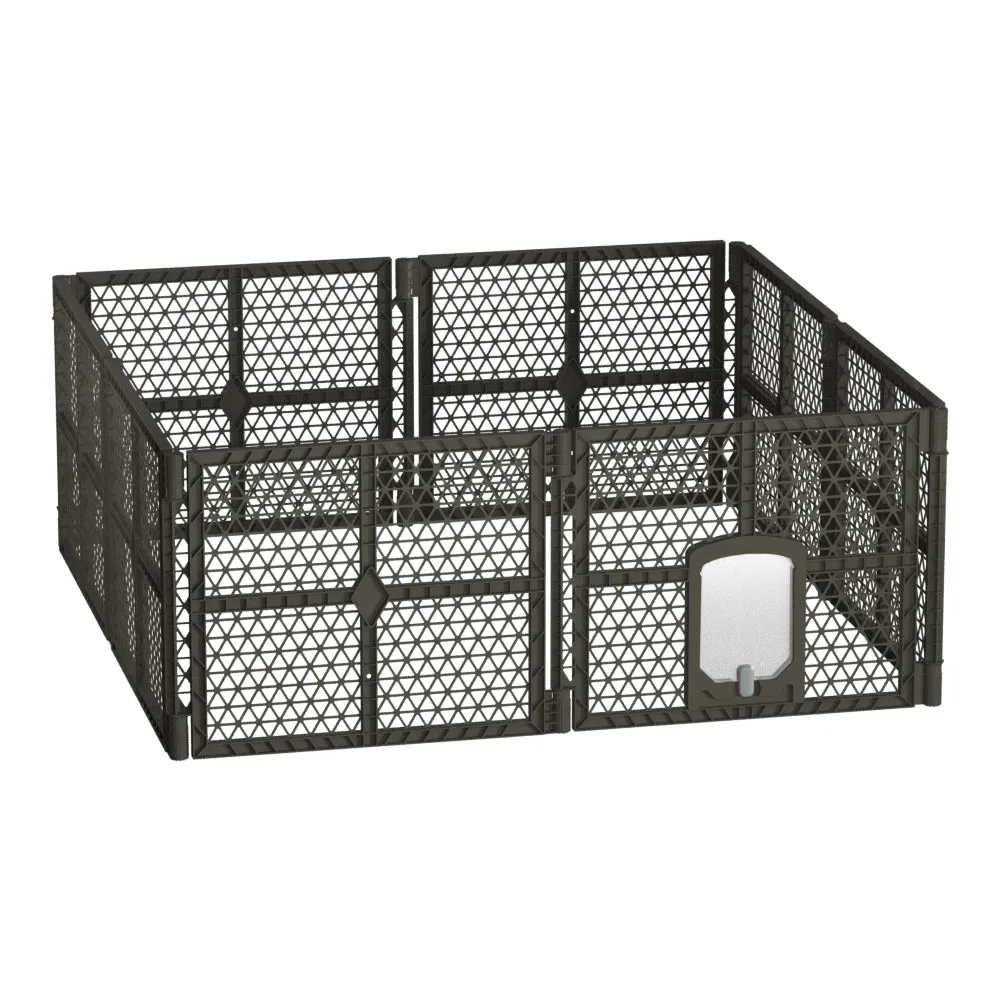 Durable 8-Panel Plastic Pet Playpen Enclosure by i.Pet
