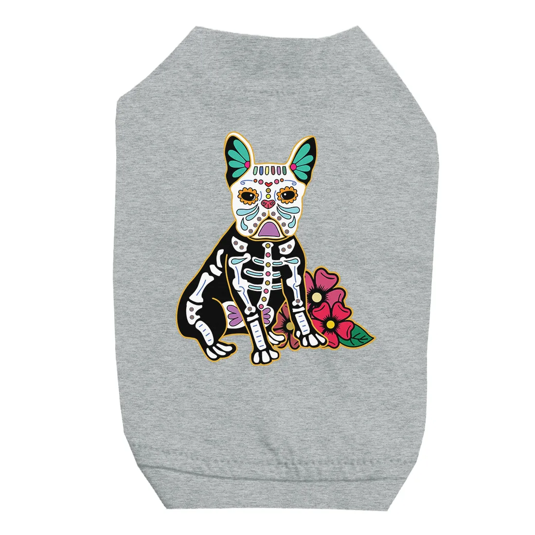 Frenchie Day Of Dead Funny Halloween Cute Pet Shirt for Small Dogs