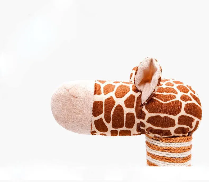 Giraffe Cat Cave and Cat Tree with Scratching Post