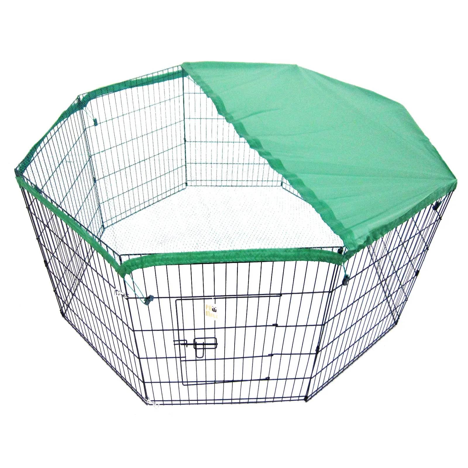 Green 36in Pet Playpen Cover, Easy Setup - Paw Mate