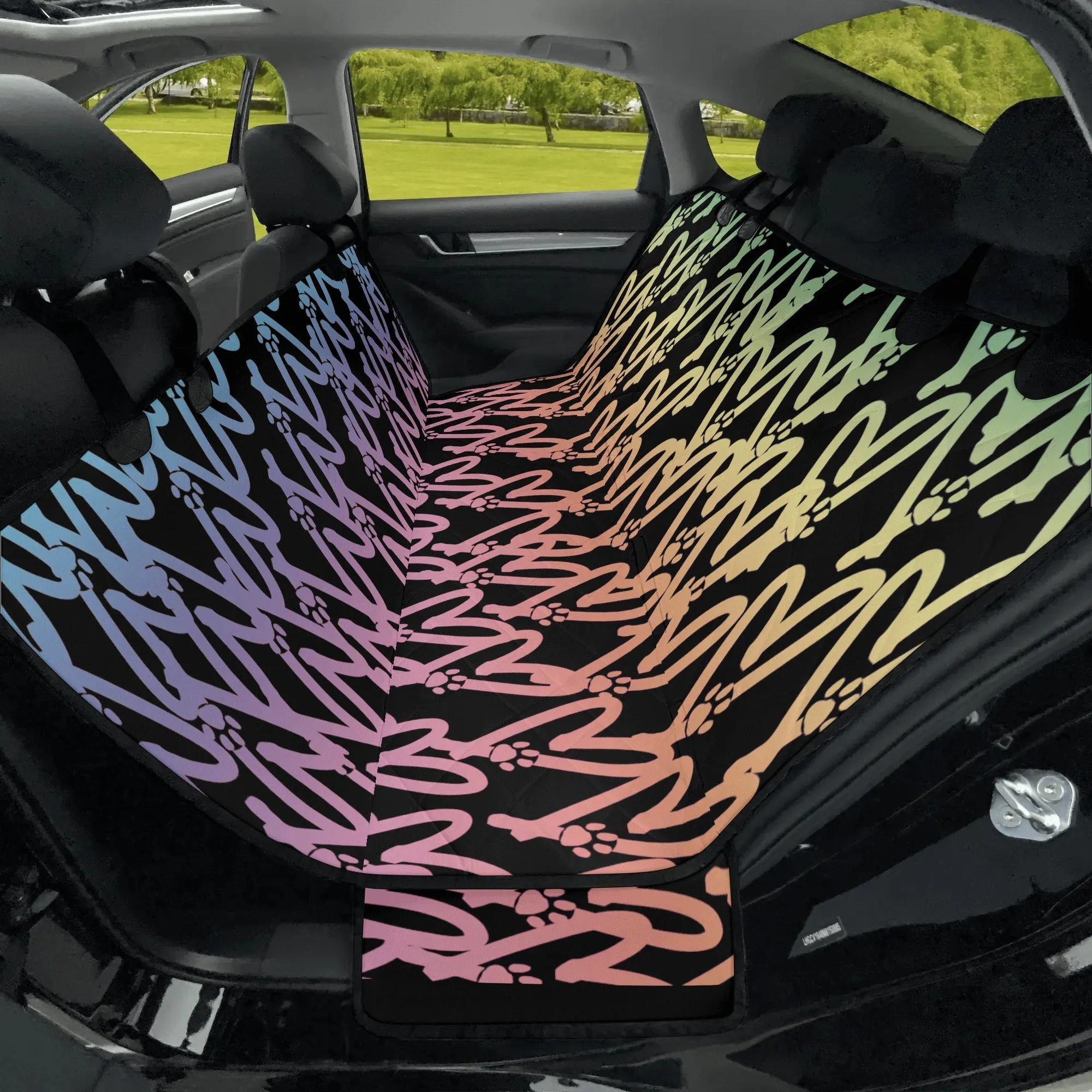 Heart and Paw Signature Design Hammock Dog Car Seat Cover