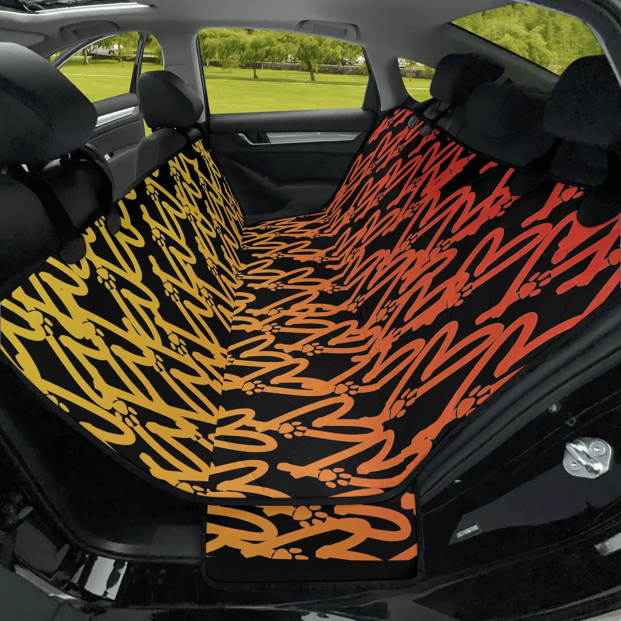 Heart and Paw Signature Design Hammock Dog Car Seat Cover