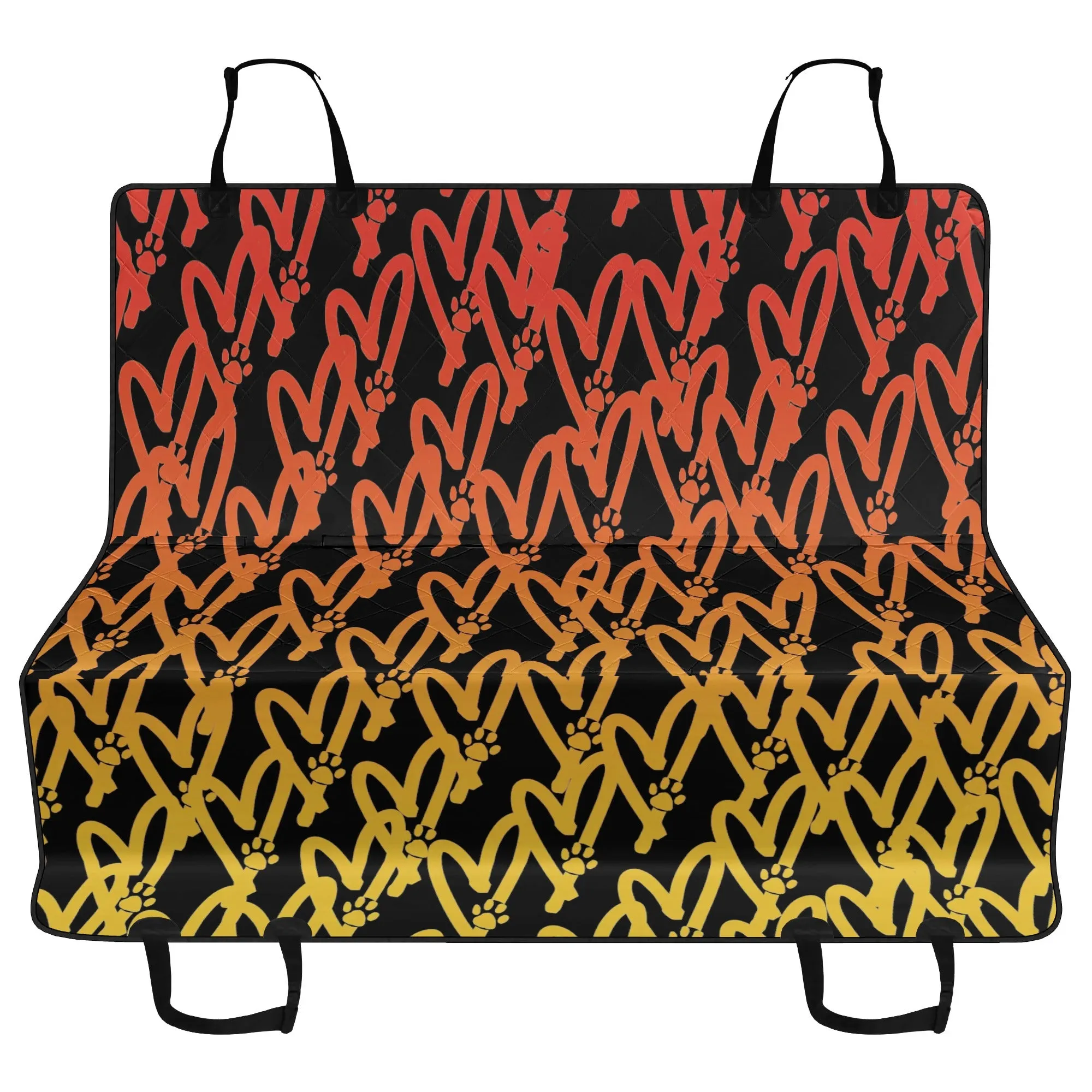 Heart and Paw Signature Design Hammock Dog Car Seat Cover