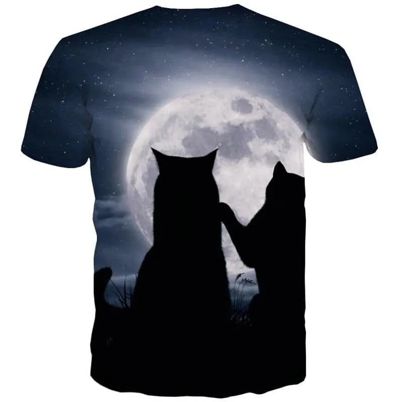 kitten tshirt cat shirt tee pet men Cool art costume