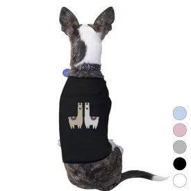 Llama Pattern Pet Shirt for Small Dogs Funny Dog Lover X-mas Gifts