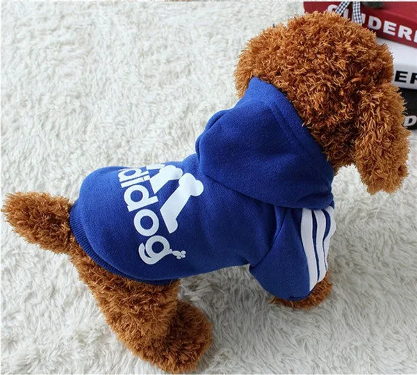 New Spring Fashion Dog Clothes Cat Pet Hoodie Coat Sportwear Cotton Sweater Outfit Clothing for Small Dogs