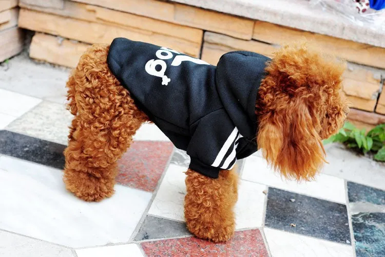 New Spring Fashion Dog Clothes Cat Pet Hoodie Coat Sportwear Cotton Sweater Outfit Clothing for Small Dogs
