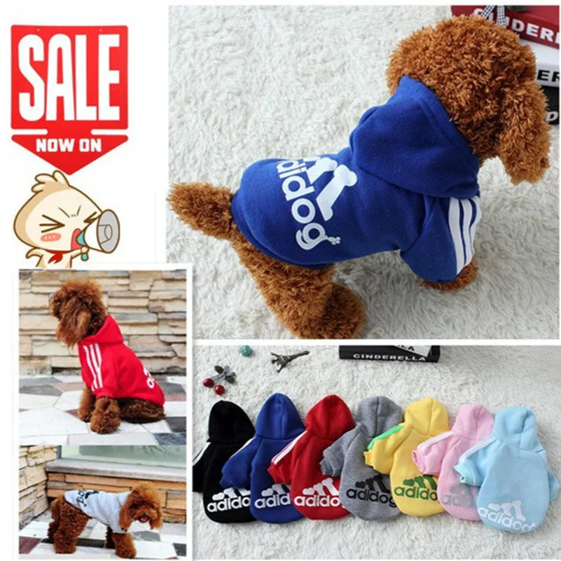 New Spring Fashion Dog Clothes Cat Pet Hoodie Coat Sportwear Cotton Sweater Outfit Clothing for Small Dogs