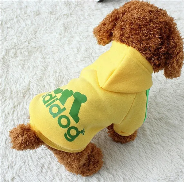 New Spring Fashion Dog Clothes Cat Pet Hoodie Coat Sportwear Cotton Sweater Outfit Clothing for Small Dogs