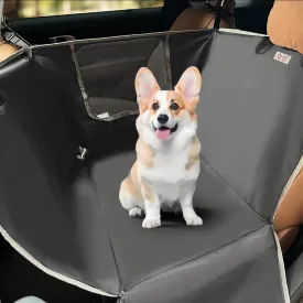 njnj Dog Car Seat Cover for Back Seat - Waterproof Dog Half Hammock for Cars,Scratchproof Pet Backseat Protector,Perdurable,Non-Slip Booster Seat for Small,Medium and Large Dogs
