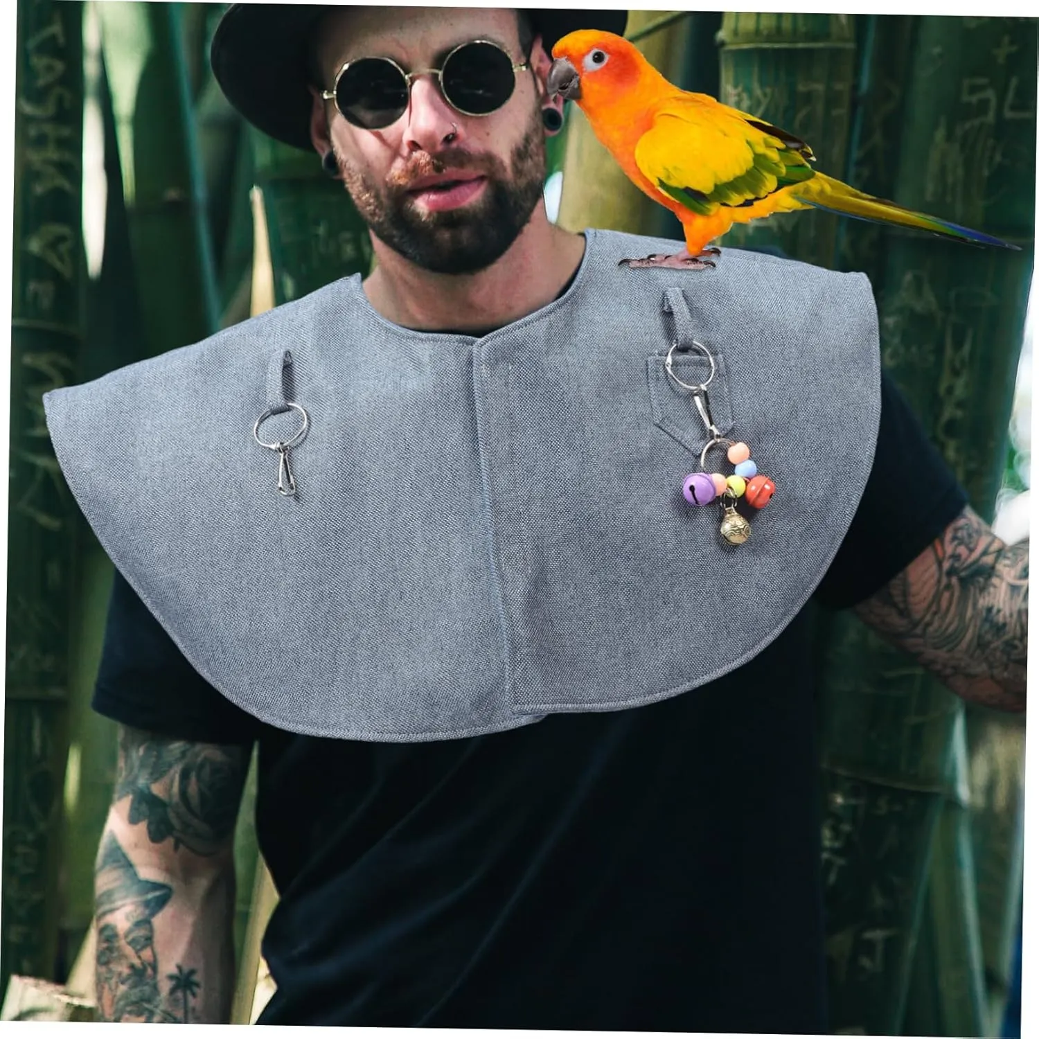 Parrot Scratch Shoulder Shawl Versatile Training Cover Pad for Pet Birds