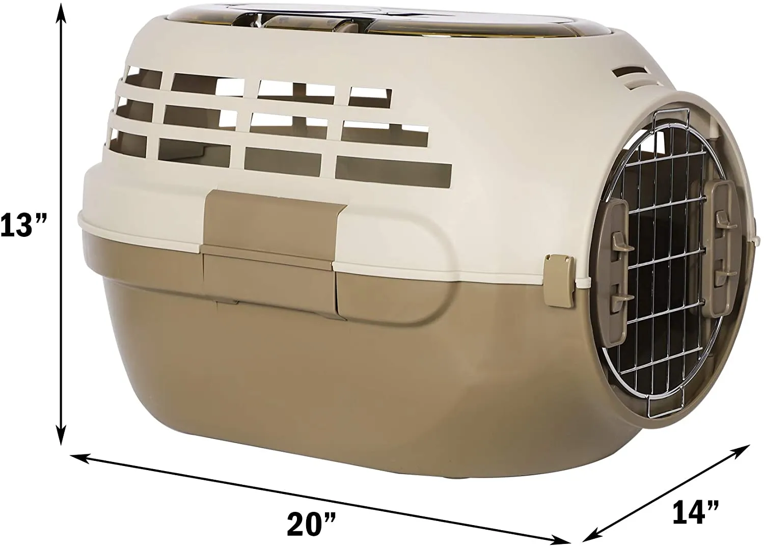 Pet Travel Cage Pet Hard-Side Carrier Plastic Dog Carrier Easy Assembly Pet Airline Box Portable Cage